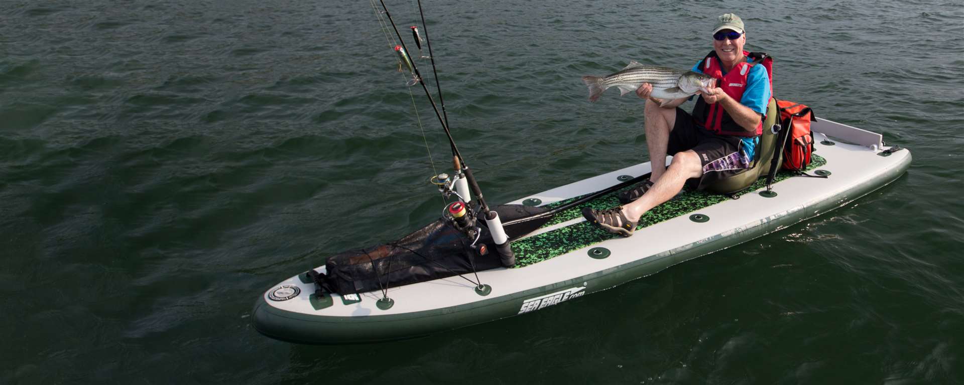 FishSUP™ 126 Inflatable Fishing Stand-Up Paddleboard - Image 9