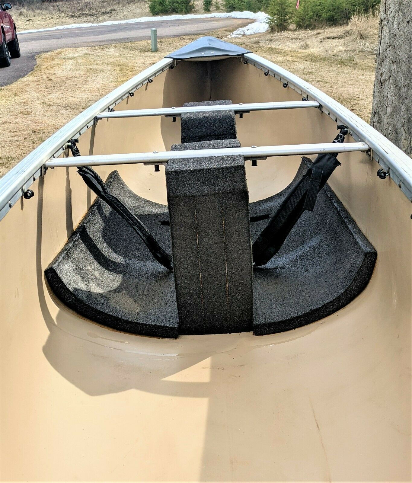 Classic Perception Solo Whitewater Canoe Model HD-1 with Perception canoe paddle - Image 4