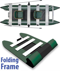 Sea Eagle - 375FC 2 Person 12'4" Green FoldCat Pro Angler Guide Pontoon Package Hull Fishing Boat ( 375FCK_P ) - Image 5