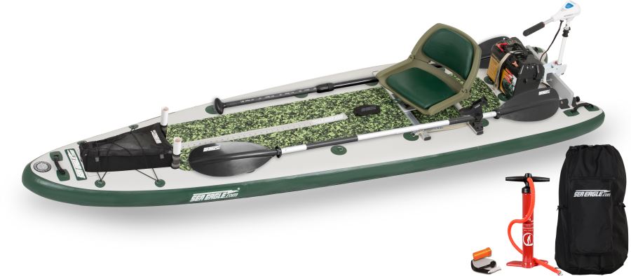FishSUP™ 126 Inflatable Fishing Stand-Up Paddleboard - Image 13