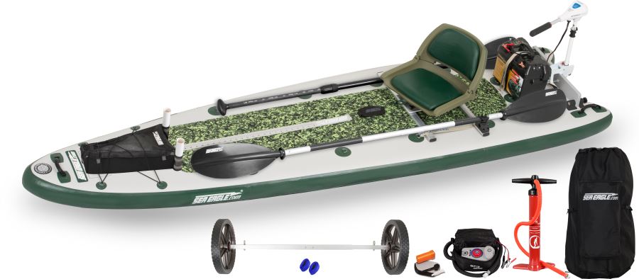 FishSUP™ 126 Inflatable Fishing Stand-Up Paddleboard - Image 12