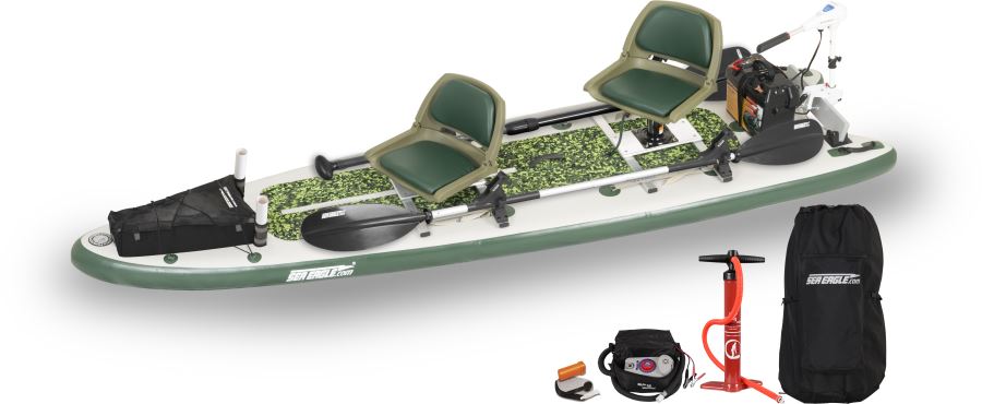 FishSUP™ 126 Inflatable Fishing Stand-Up Paddleboard - Image 11