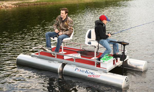 Patriot Mini Two-Man Fishing Pontoon Boat - Image 10