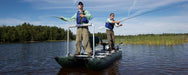 Sea Eagle - 375FC 2 Person 12'4" Green FoldCat Pro Angler Guide Pontoon Package Hull Fishing Boat ( 375FCK_P ) - Image 19
