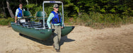 Sea Eagle - 375FC 2 Person 12'4" Green FoldCat Pro Angler Guide Pontoon Package Hull Fishing Boat ( 375FCK_P ) - Image 21