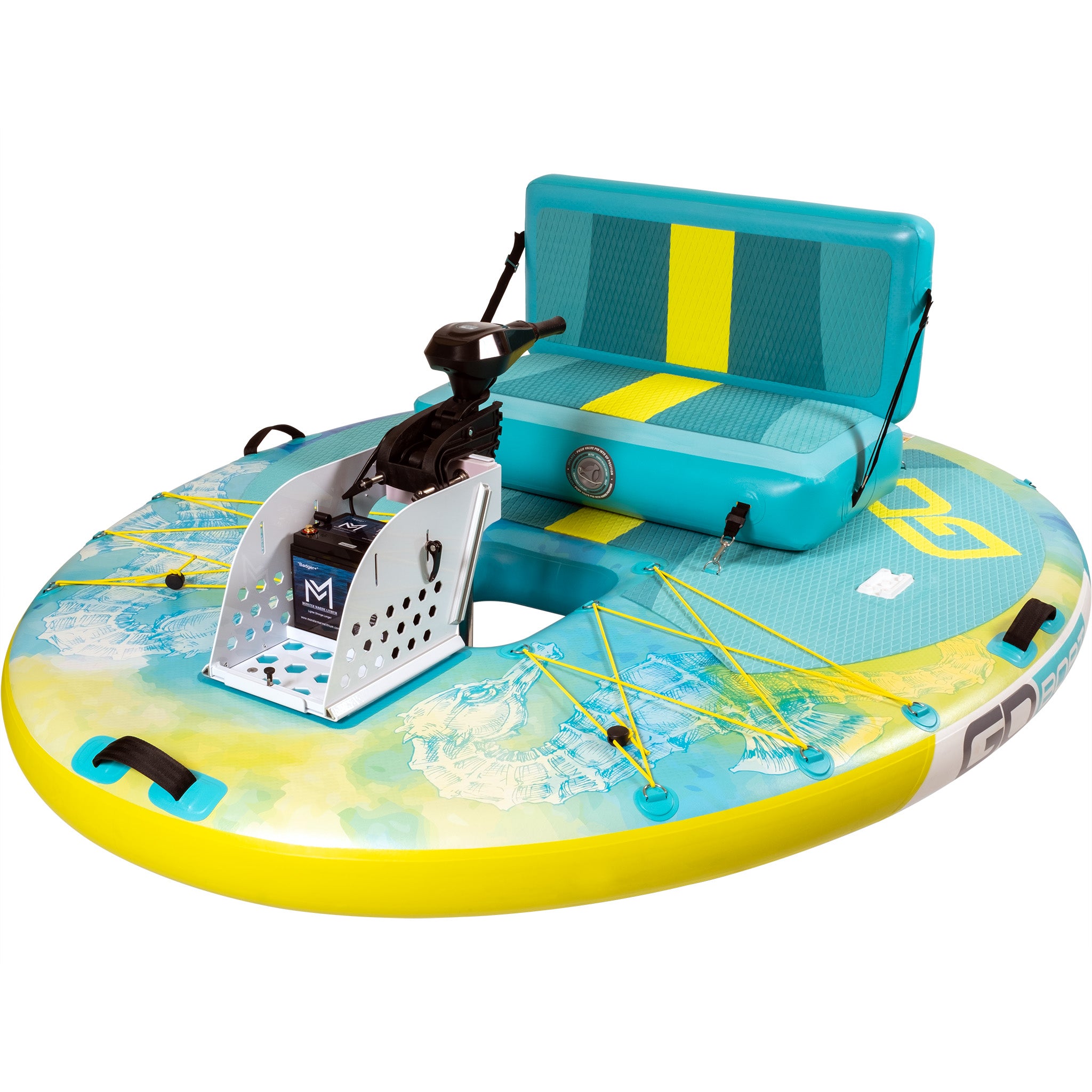 Double Freedom 2-Person Inflatable GoBoat - Durable, Portable, Motor-Ready Watercraft