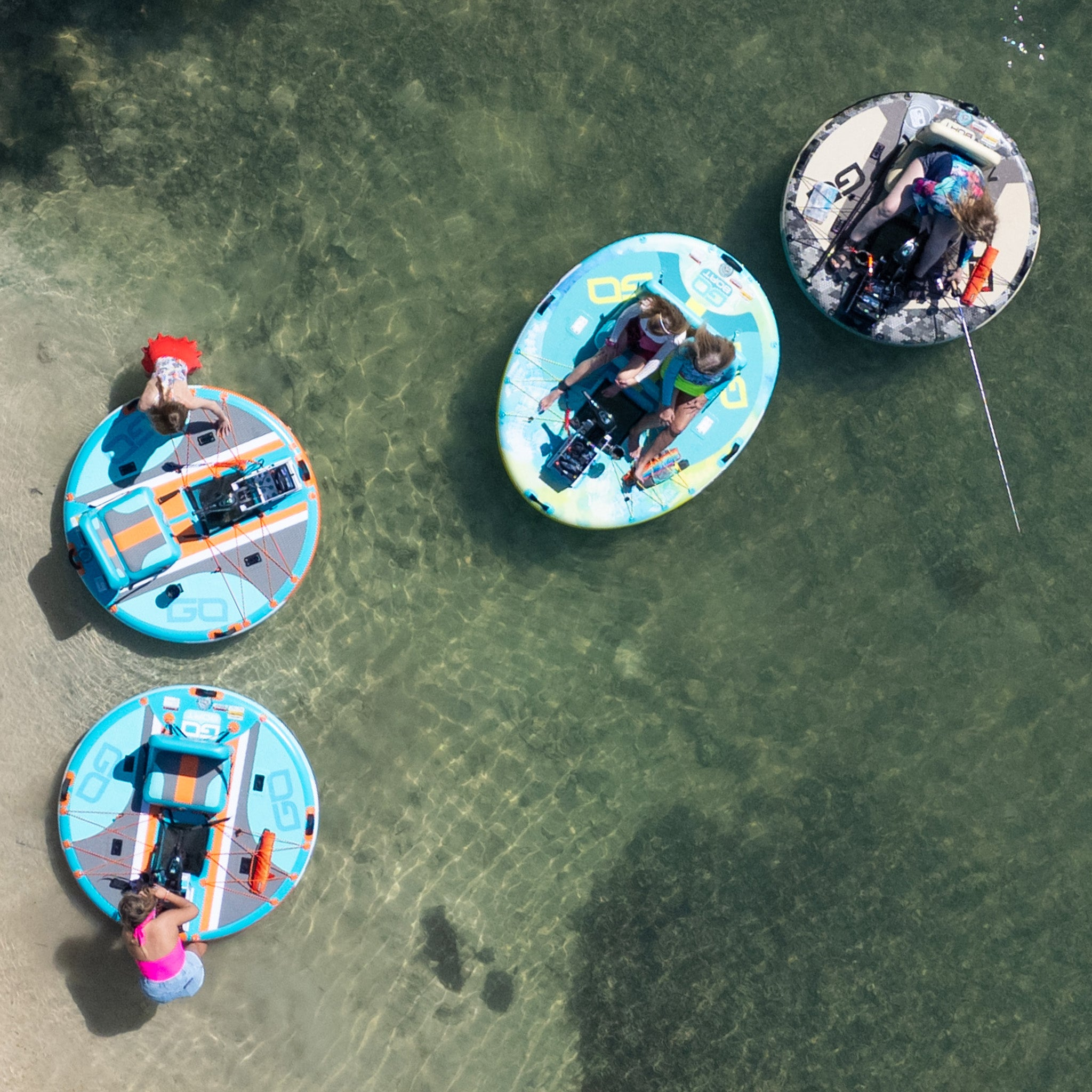 Double Freedom 2-Person Inflatable GoBoat - Durable, Portable, Motor-Ready Watercraft - Image 3