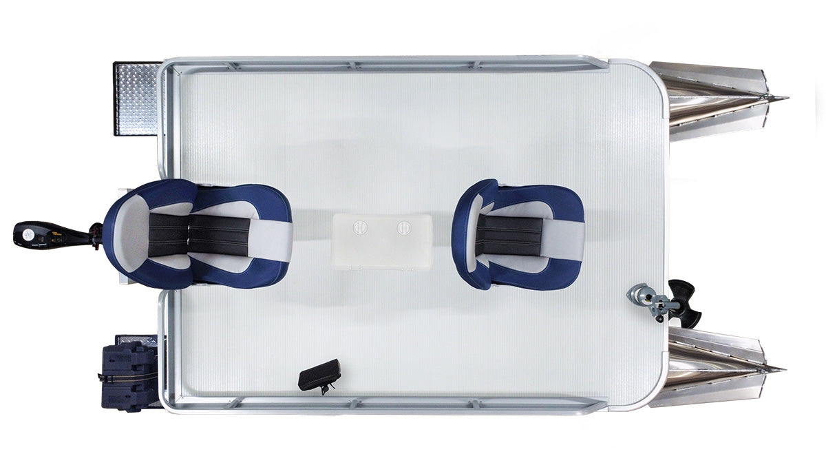 Pond King Sport Aluminum 2-Man Fishing Pontoon Boat - Stable, Low Maintenance - Image 13