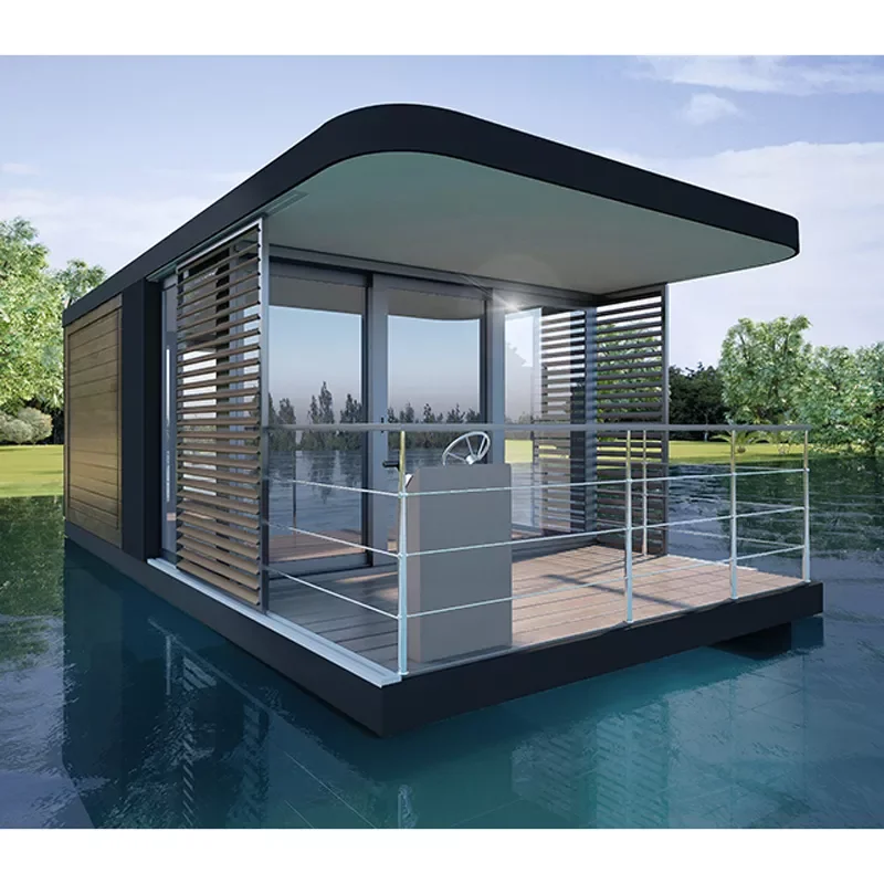 Luxury Aluminum Pontoon Houseboat Floating Platform for Water Parties Recreation