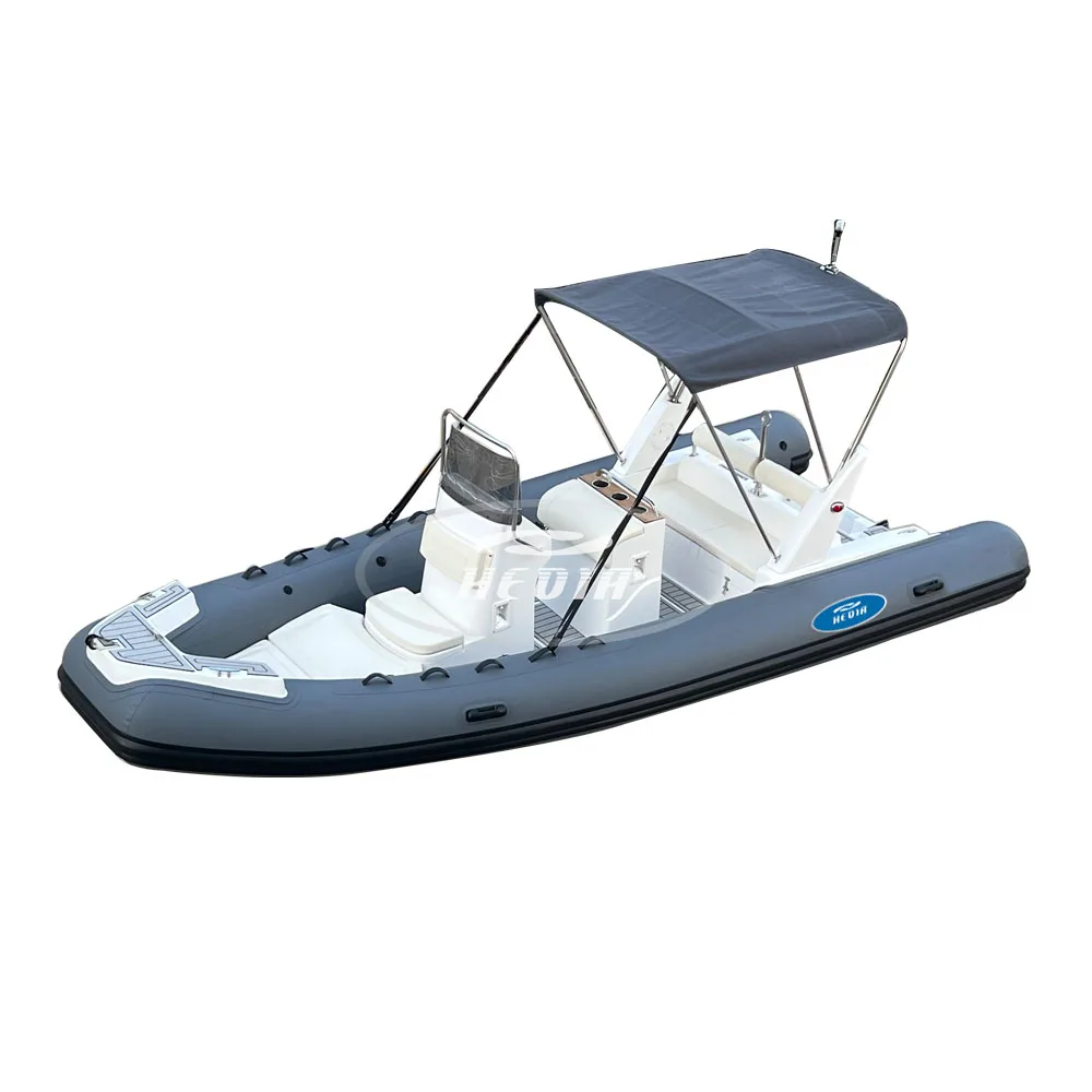 Premium 5.8m Fiberglass RIB Inflatable Boat, Center Console, 9-Passenger Capacity - Image 5