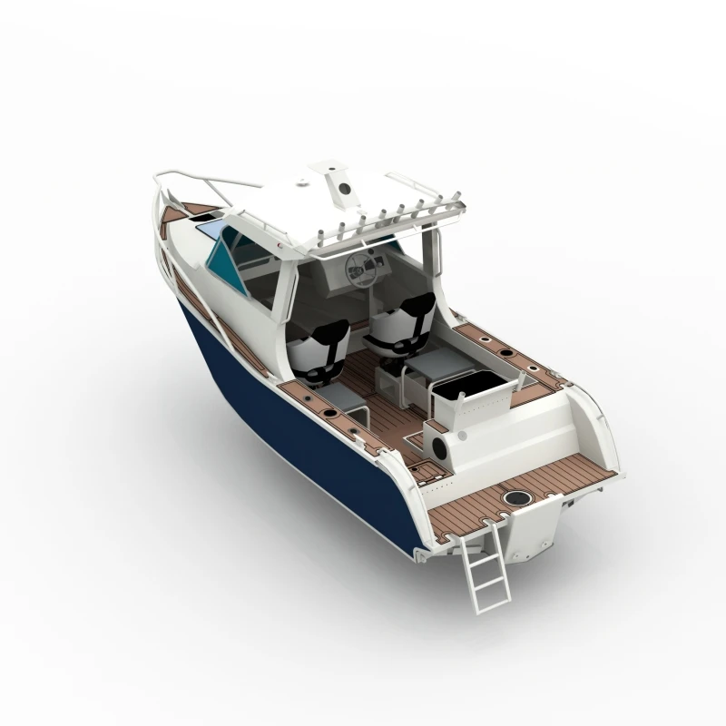 6.25m High-Speed Aluminum Fishing Boat: Welded Half Cuddy Cabin Sport Yacht - Image 4