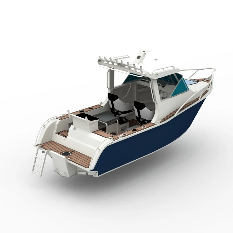 6.25m High-Speed Aluminum Fishing Boat: Welded Half Cuddy Cabin Sport Yacht - Image 3