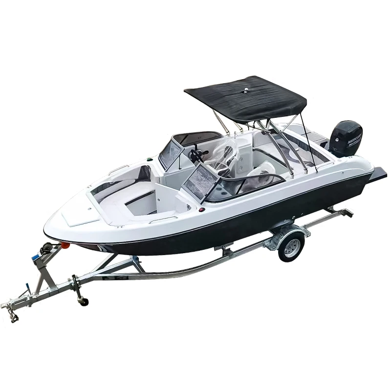 FLIT-620 22ft CE Approved Fiberglass Luxury Day Yacht with Outboard Engine - Image 3