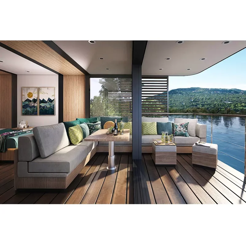 Luxury Aluminum Pontoon Houseboat Floating Platform for Water Parties Recreation - Image 4