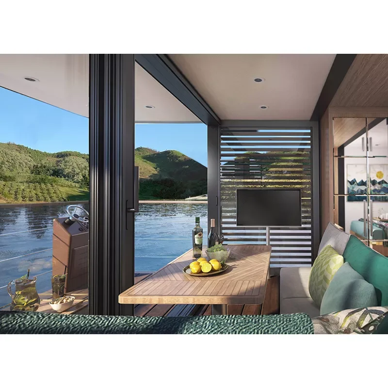 Luxury Aluminum Pontoon Houseboat Floating Platform for Water Parties Recreation - Image 3