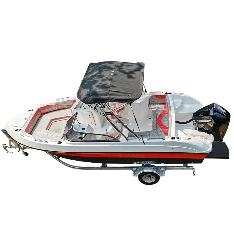 FLIT-620 22ft CE Approved Fiberglass Luxury Day Yacht with Outboard Engine - Image 2