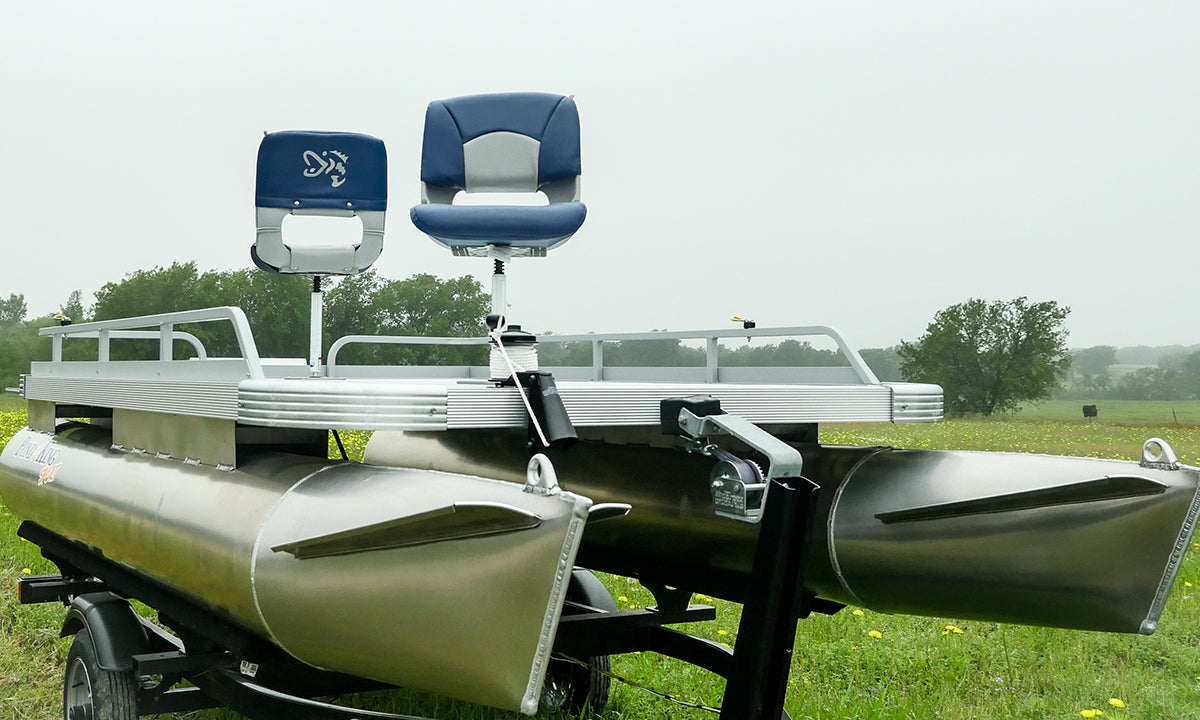 Pond King Sport Aluminum 2-Man Fishing Pontoon Boat - Stable, Low Maintenance - Image 9