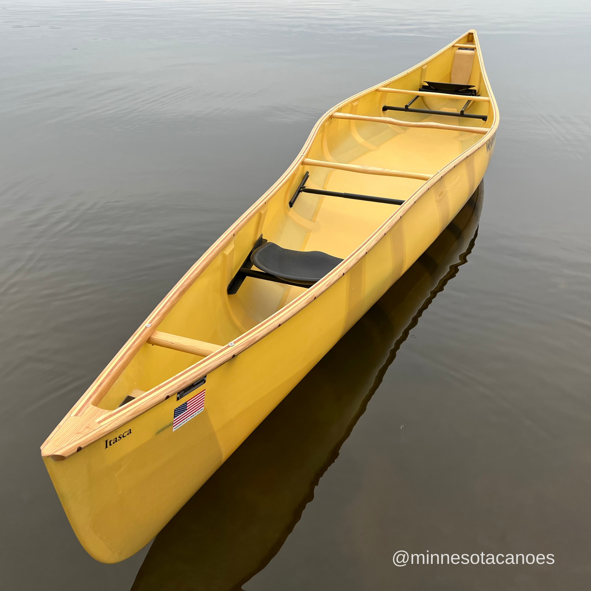 Wenonah Itasca 19' Aramid Ultra-light Tandem Expedition Canoe for Long Trips - Image 13